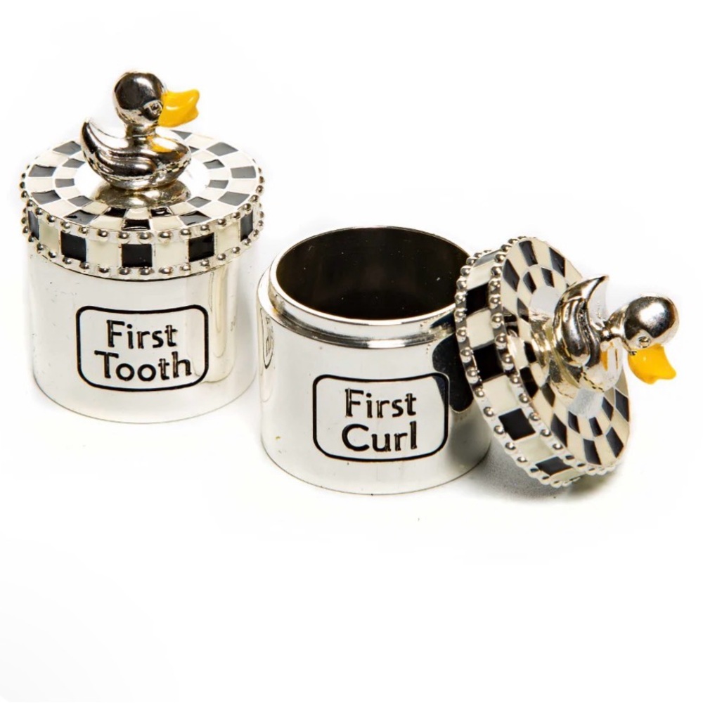 Mackenzie-Childs Baby's First Tooth & Curl Box (Brand New)